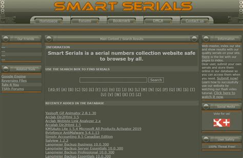 serial websites.